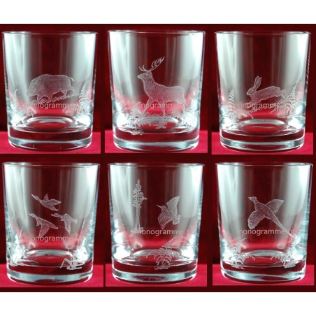 Verres de Chasse gravés FB Verres de Chasse gravés FB
