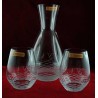 Coffret Carafe et 2 verres "aux Initiales gravées"