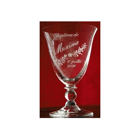 Verre de Baptême Gravé "Chambord" 